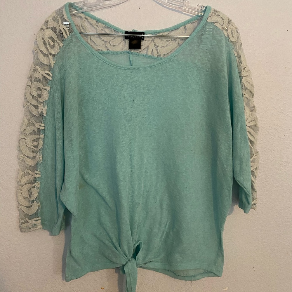 Sheer Blue Top